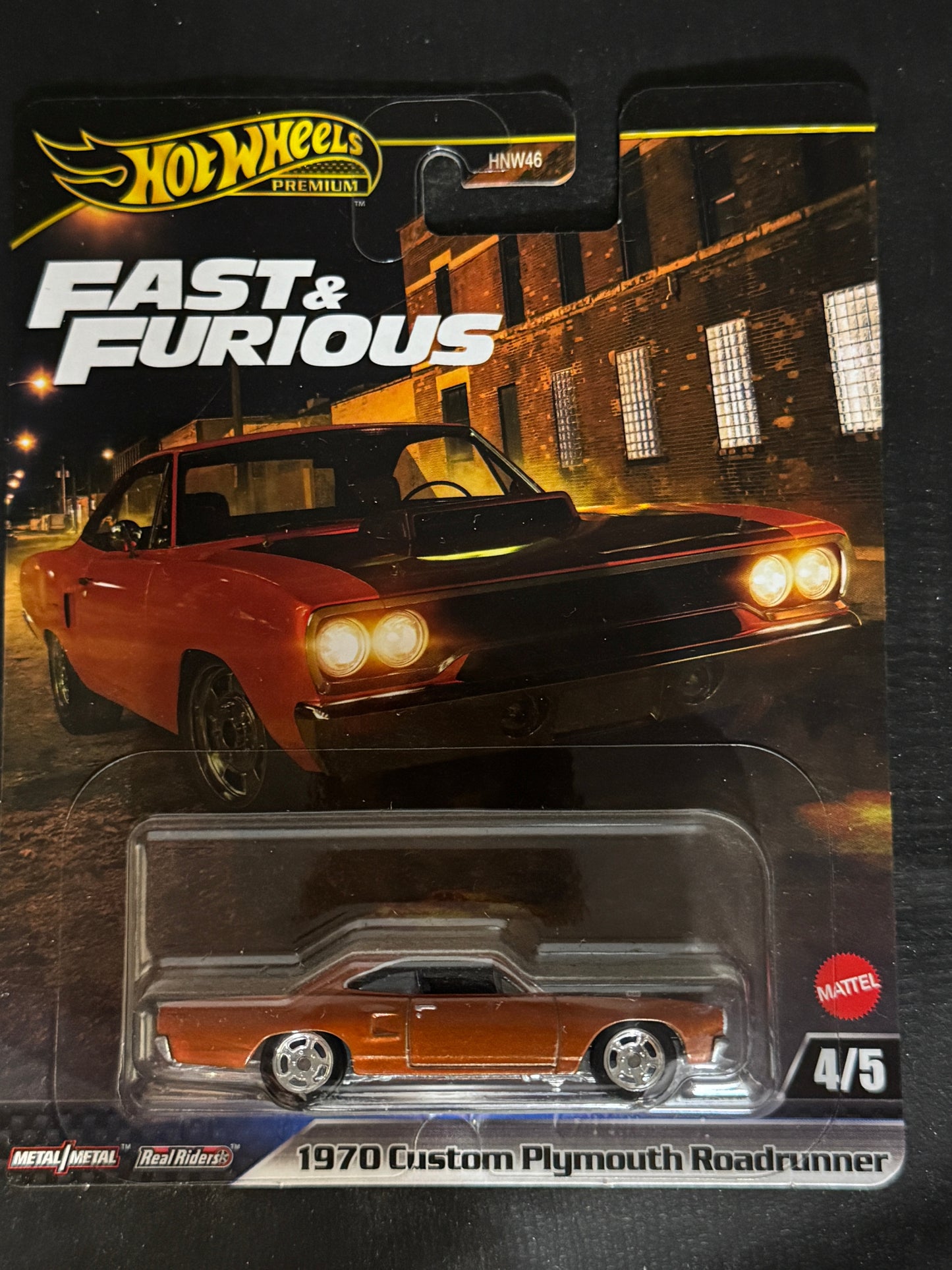 Hot Wheels 1970 custom plymouth Roadrunner Fast and Furious