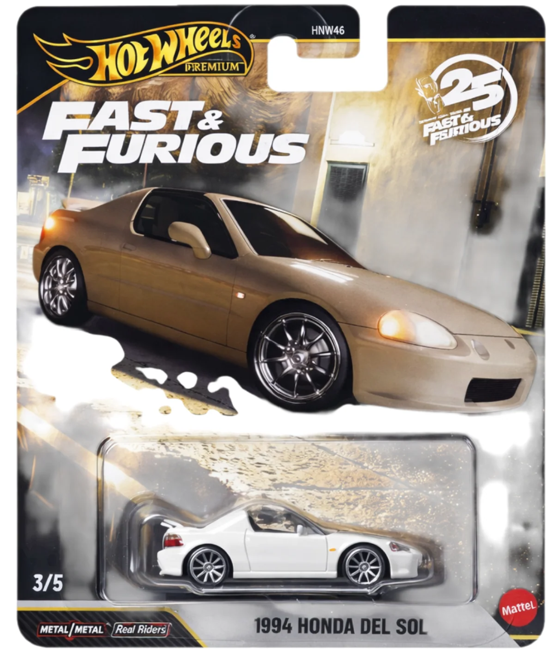 HotWheels Fast & Furious 1994 Honda DEL SOL Imported Premium 1:64 Scale