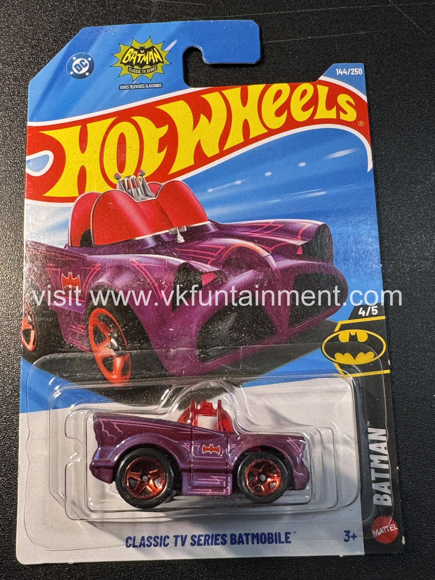 Hot Wheels CLASSIC TV SERIES BATMOBILE – Purple Tooned
