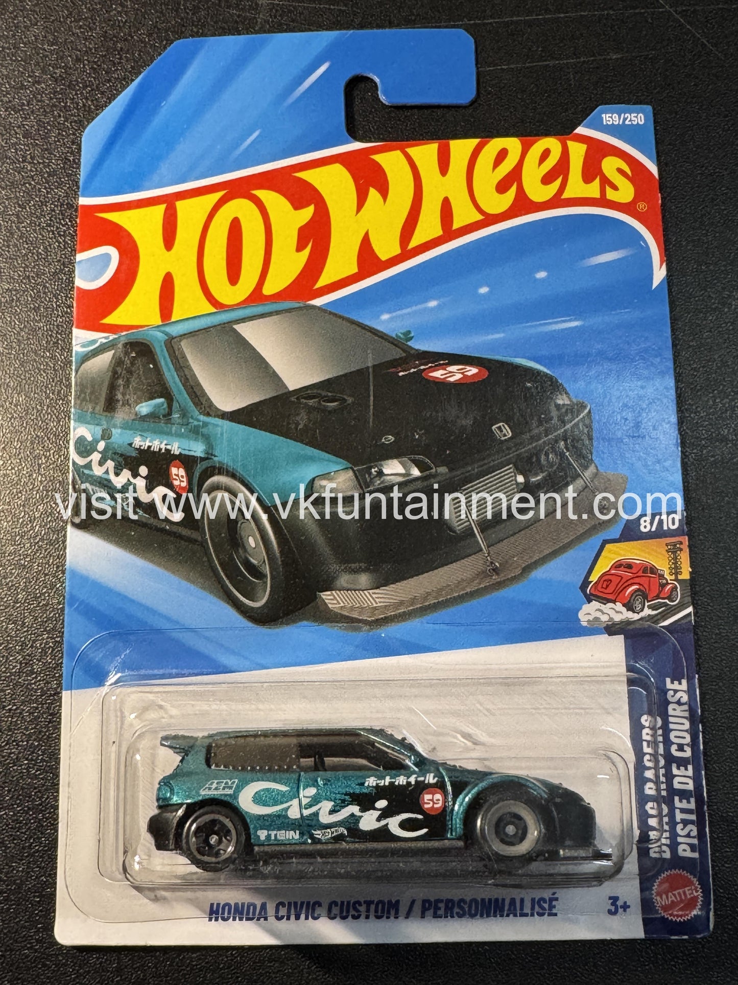 Hot Wheels HONDA CIVIC CUSTOM PERSONNALISÉ