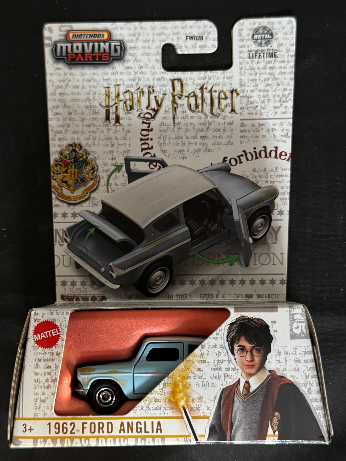 Matchbox Harry Potter 1962 Ford ANGLIA Moving Parts