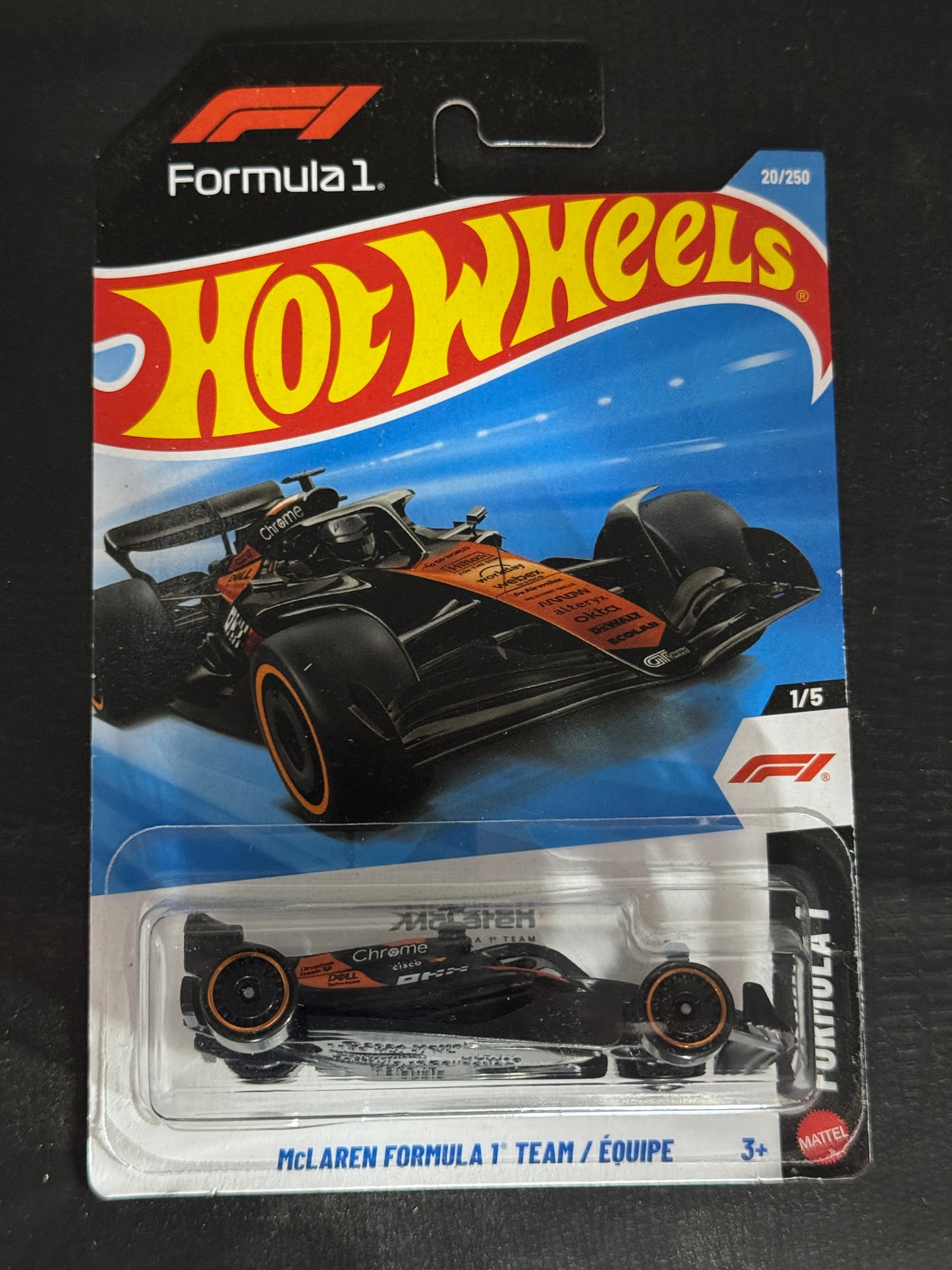 Hot Wheels McLaren Formula 1 Team Equipe Orange