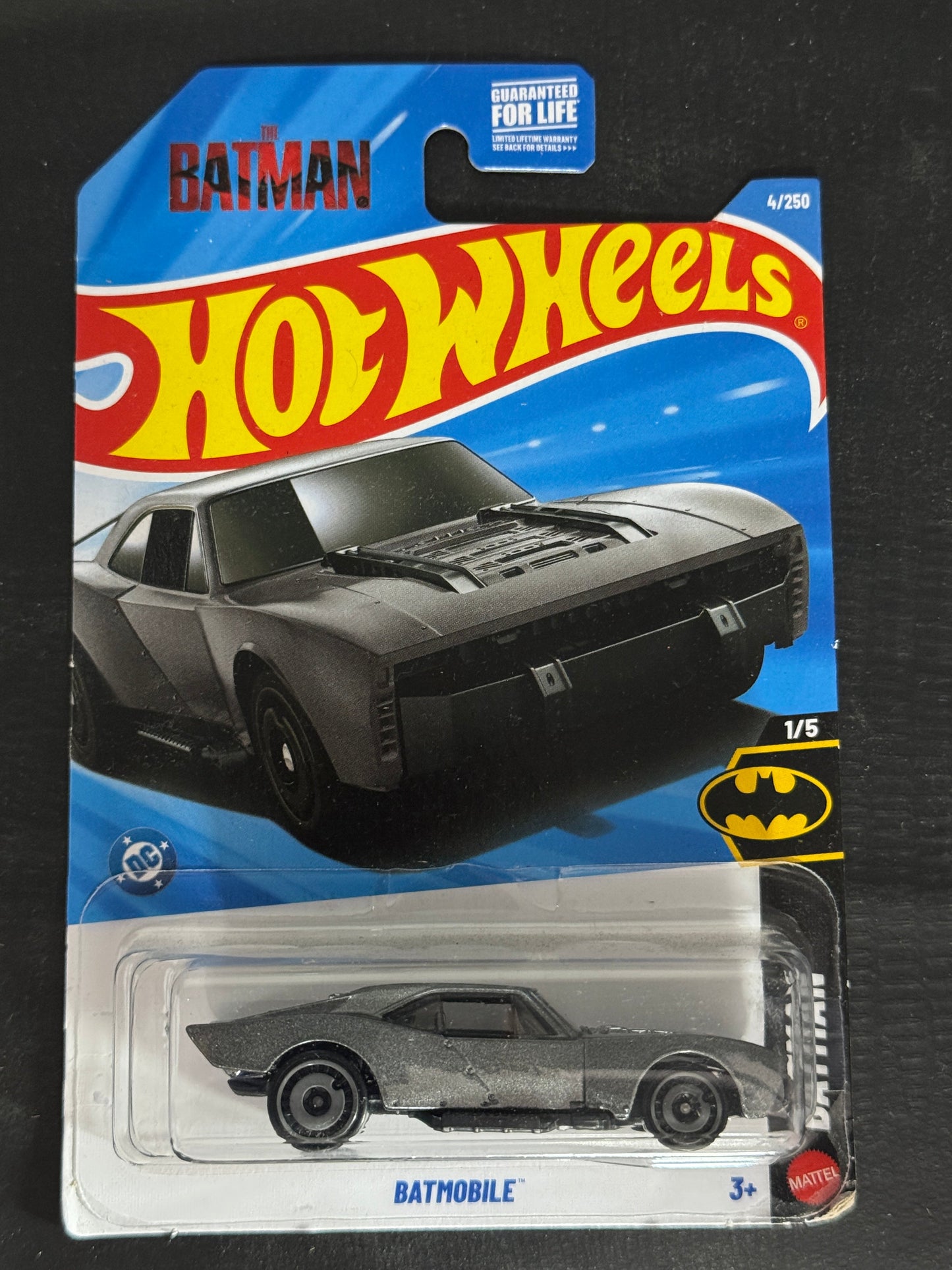 Hot Wheels batmobile grey