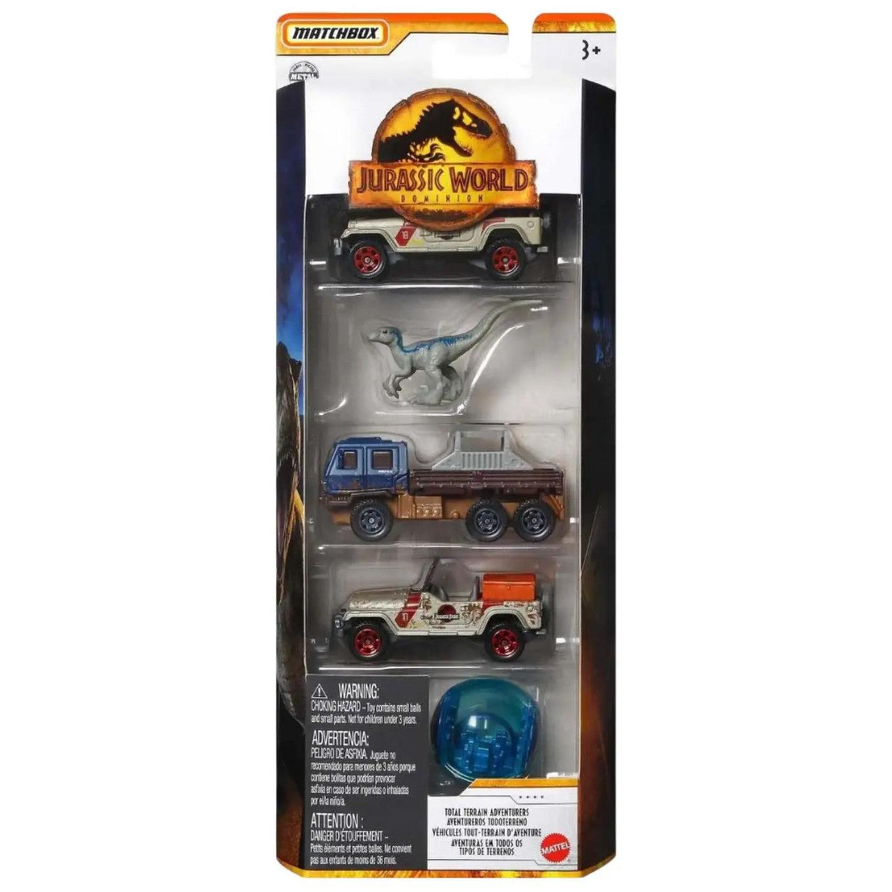 Matchbox - 5 in 1 Pack - Jurassic World Dominion - Total Terrain Adventures