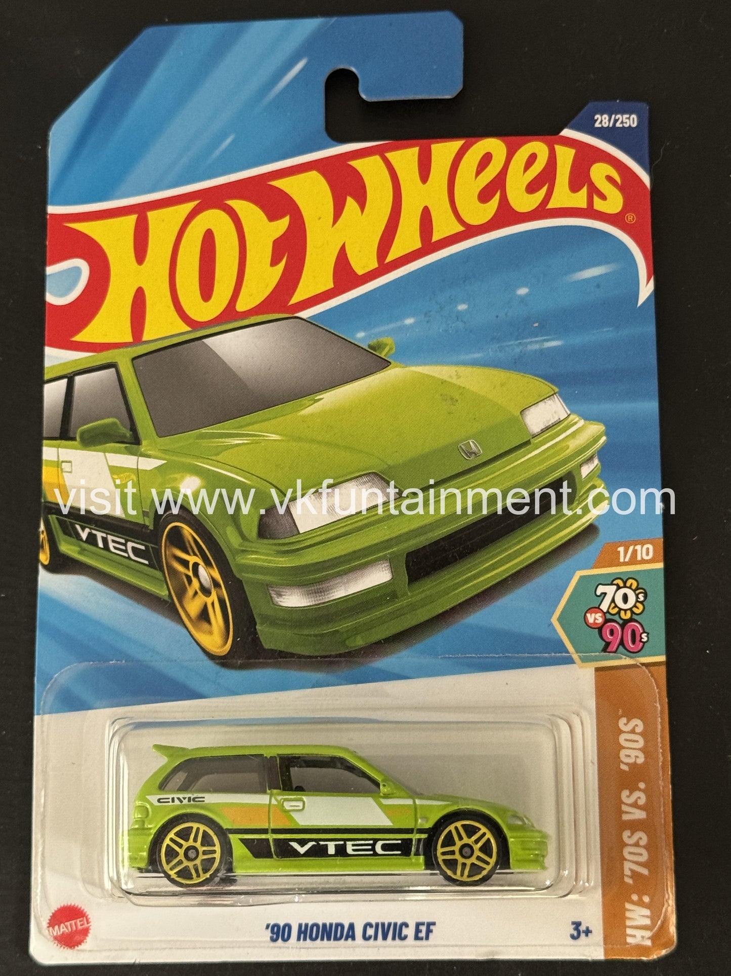 Hot Wheels 90 HONDA CIVIC EF â€“ green