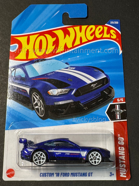 HOT WHEELS CUSTOM '18 FORD MUSTANG GT