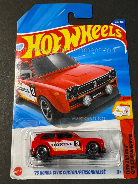 HOT WHEELS '73 HONDA CIVIC CUSTOM/PERSONNALISÉ