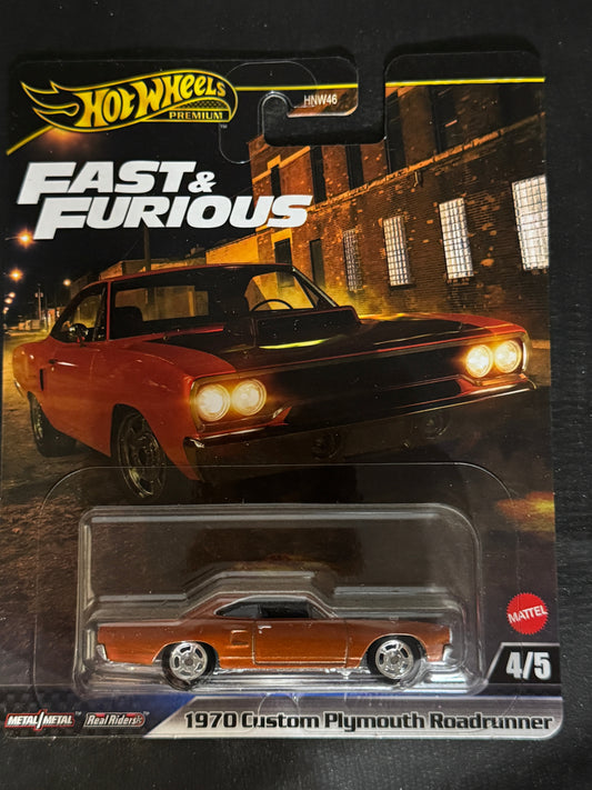 Hot Wheels  1970 custom plymouth Roadrunner Fast and Furious