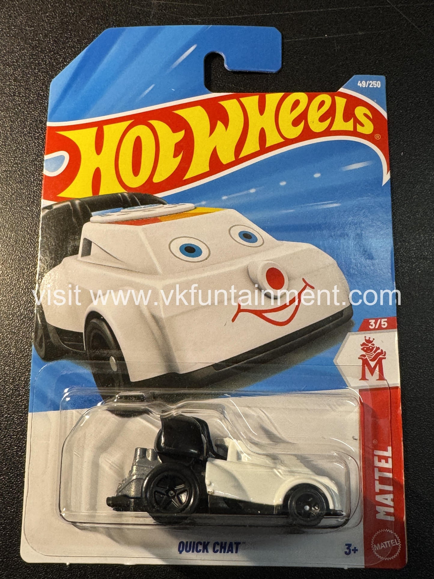 Hot Wheels QUICK CHAT BLACK AND WHITE