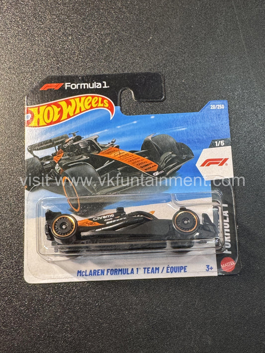 Hot Wheels  F1 - McLAREN FORMULA 1 TEAM  Ã‰QUIPE - SHORT CARD
