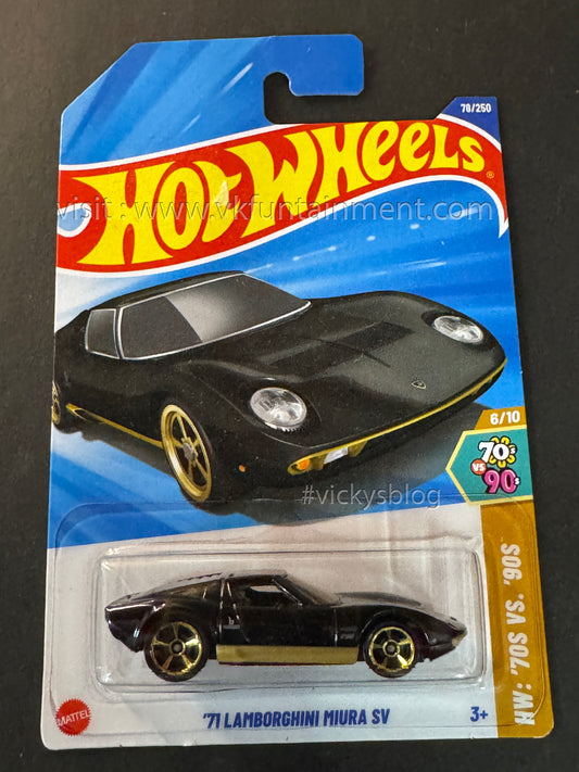 HOT WHEELS 71 LAMBORGHINI MIURA SV