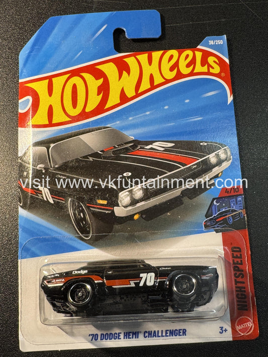 Hot Wheels 70 DODGE HEMI CHALLENGER Black