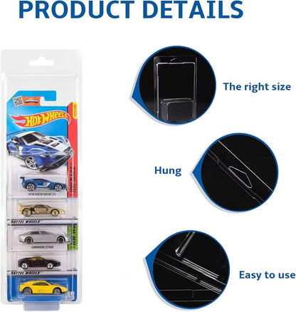5 Pack Mainline Protector Cases for Hot Wheels