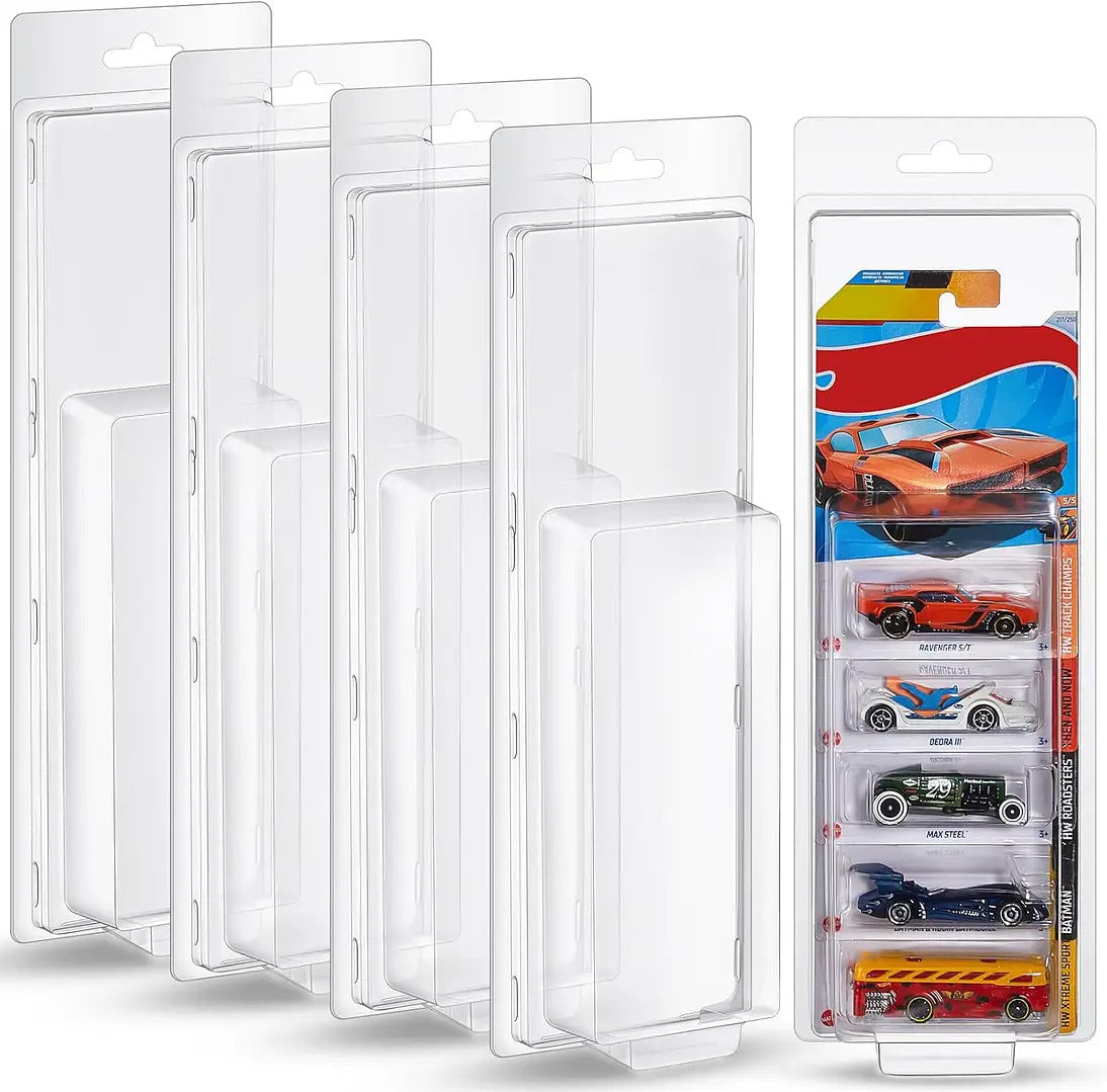 5 Pack Mainline Protector Cases for Hot Wheels