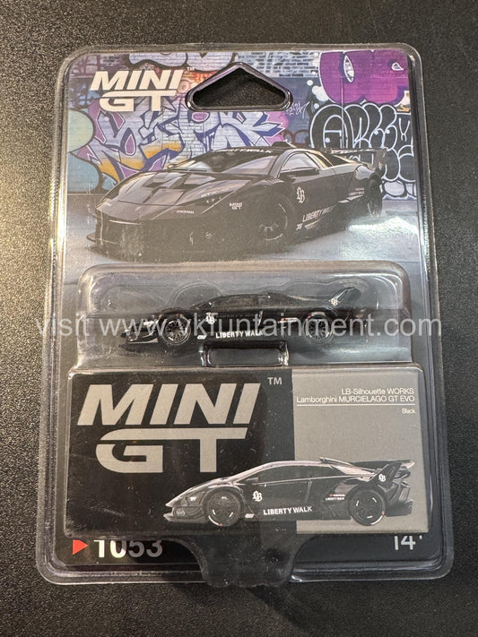 MINI GT LB-Silhouette WORKS Lamborghini Murcielago GT EVO - Black