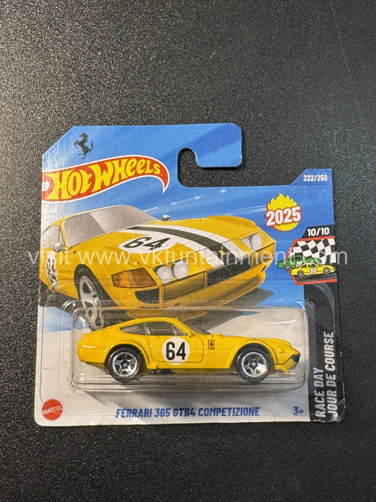 Hot Wheels  FERRARI 365 GTB4 COMPETIZIONE - YELLOW - SHORT CARD