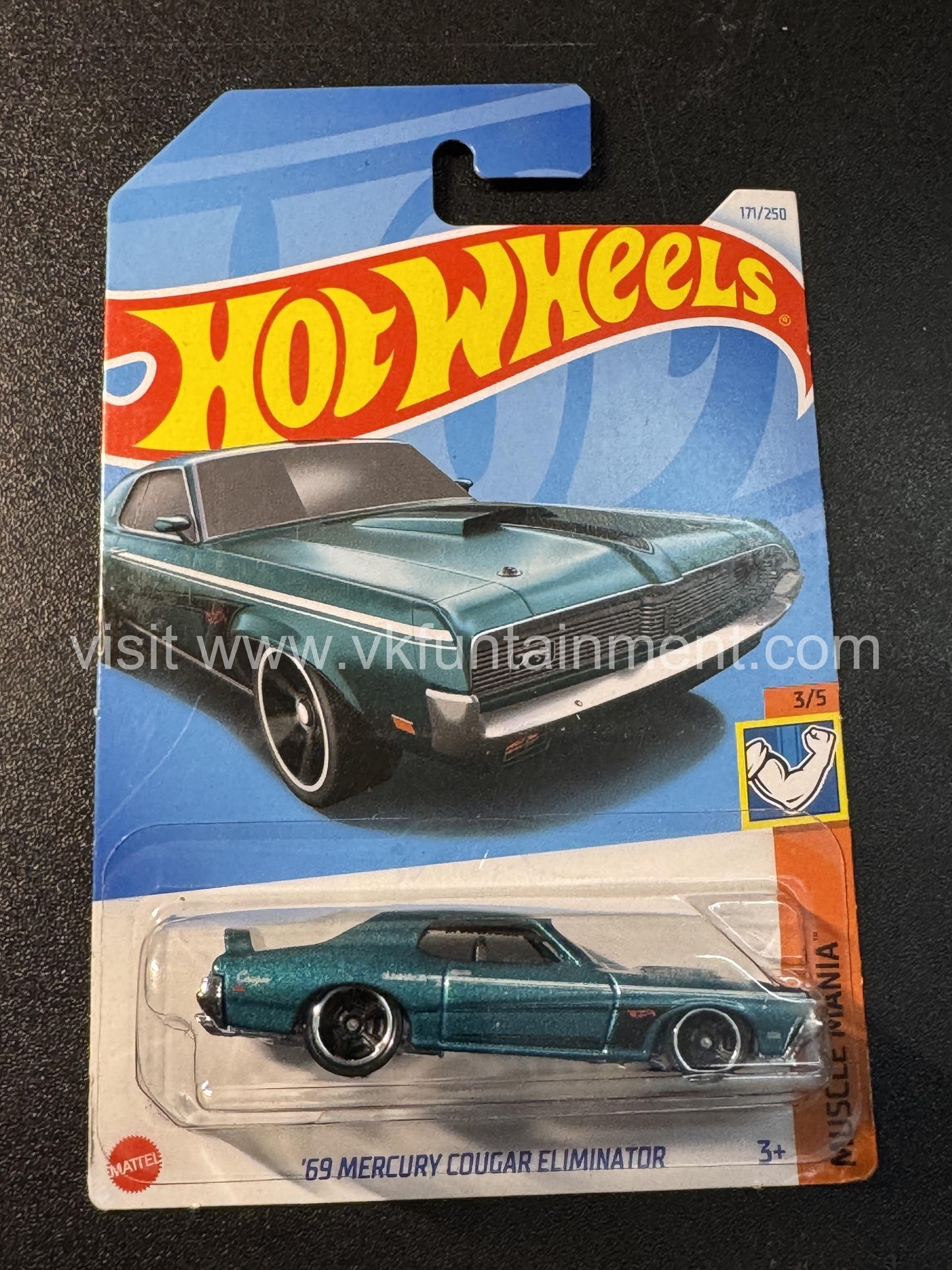 Hot Wheels 69 MERCURY COUGAR ELIMINATOR - Dark Green