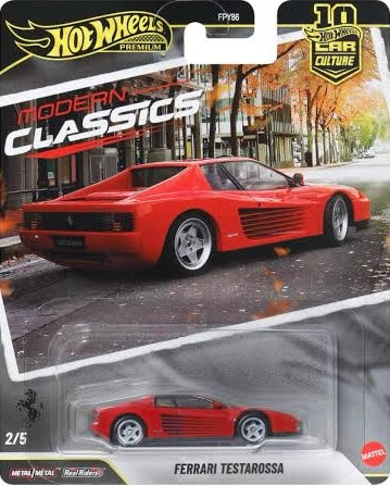 IMPORTED - HOT WHEELS - PREMIUM - MODERN CLASSICS - FERRARI TESTAROSSA - 9F