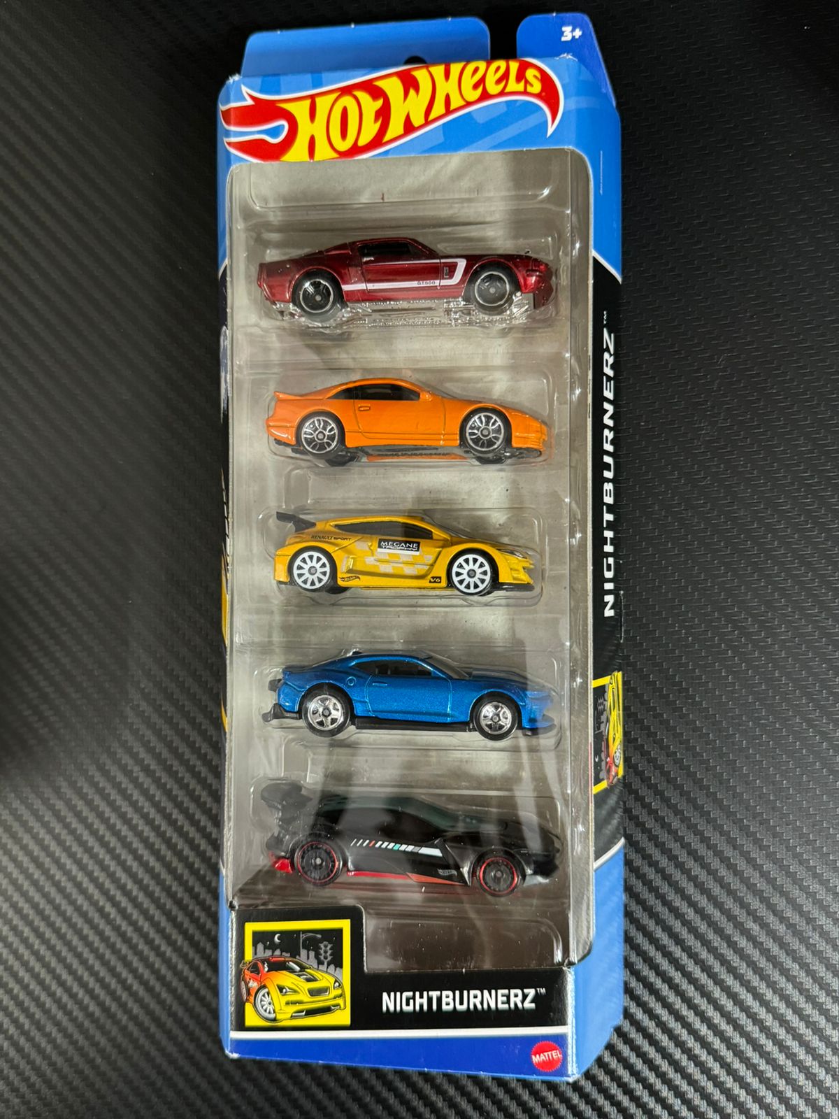 Hot Wheels - Nightburnerz 5 Pack ( '67 Selby GT500 - Nissan 300ZX Twin ...