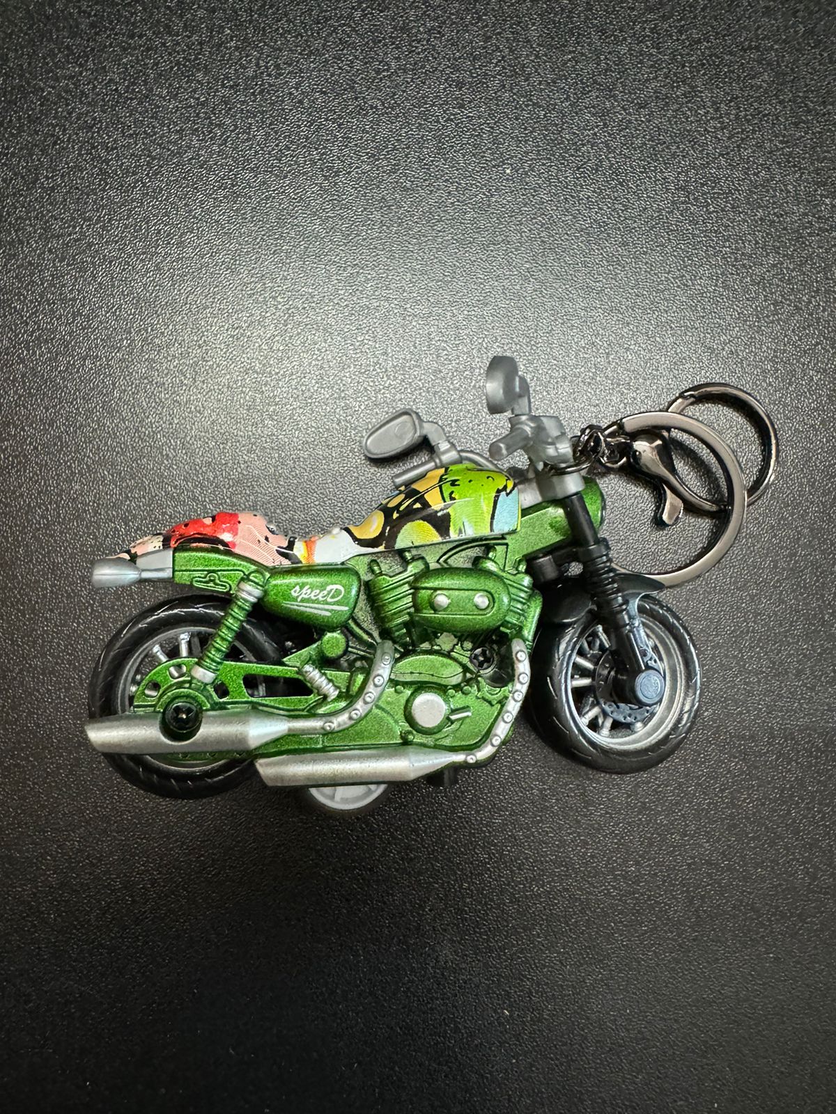 Keychains - Bike Pullback Keychain - Green Color