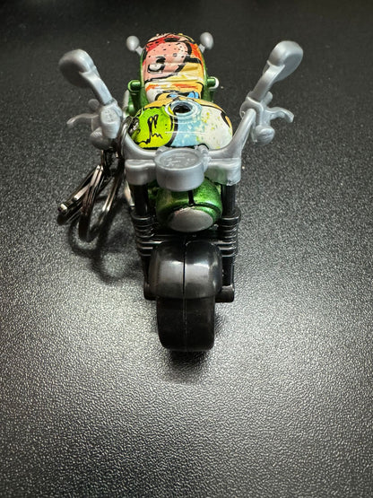 Keychains - Bike Pullback Keychain - Green Color