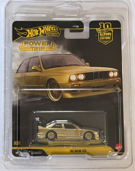 Hot Wheels Premium Car Culture Power Trip 92 BMW M3 Gold Chase 0/5