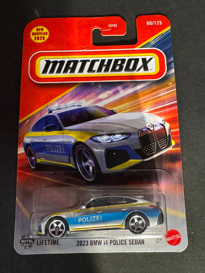 Matchbox 2023 BMW i4 POLICE SEDAN
