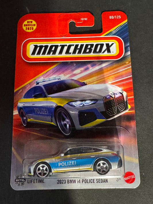Matchbox 2023 BMW i4 POLICE SEDAN