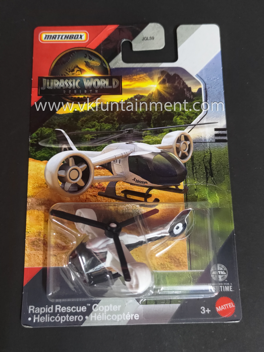 Match Box - Jurassic World - Rapid Recue Copter