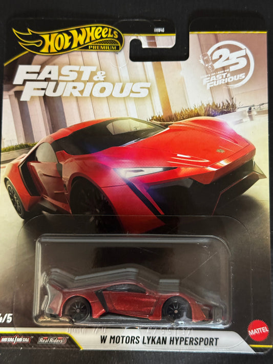 Hot Wheels  W Motors Lykan Hypersport Fast and Furious