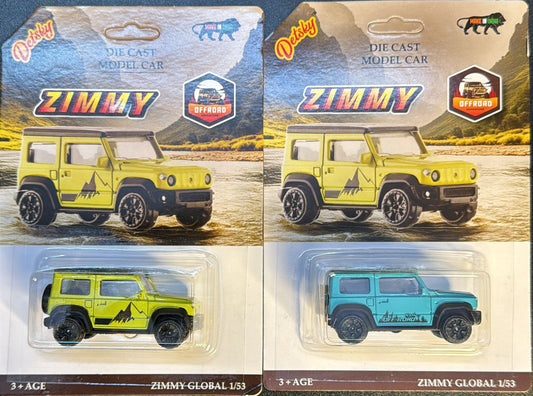 Zimmy - Jimny (Neon Green and Turquoise Color) Combo 2 Pack