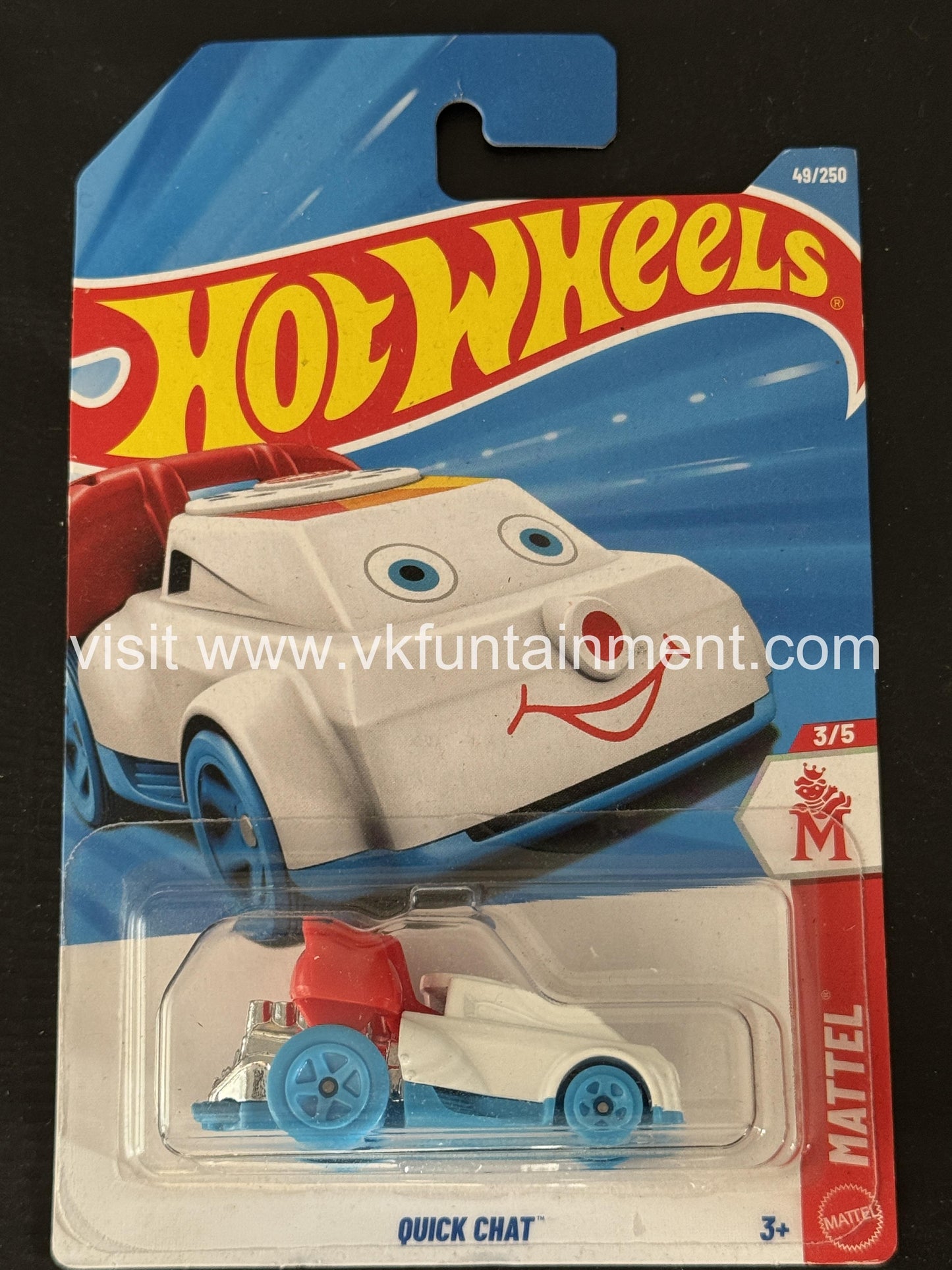 Hot Wheels QUICK CHAT â€“ Blue and White