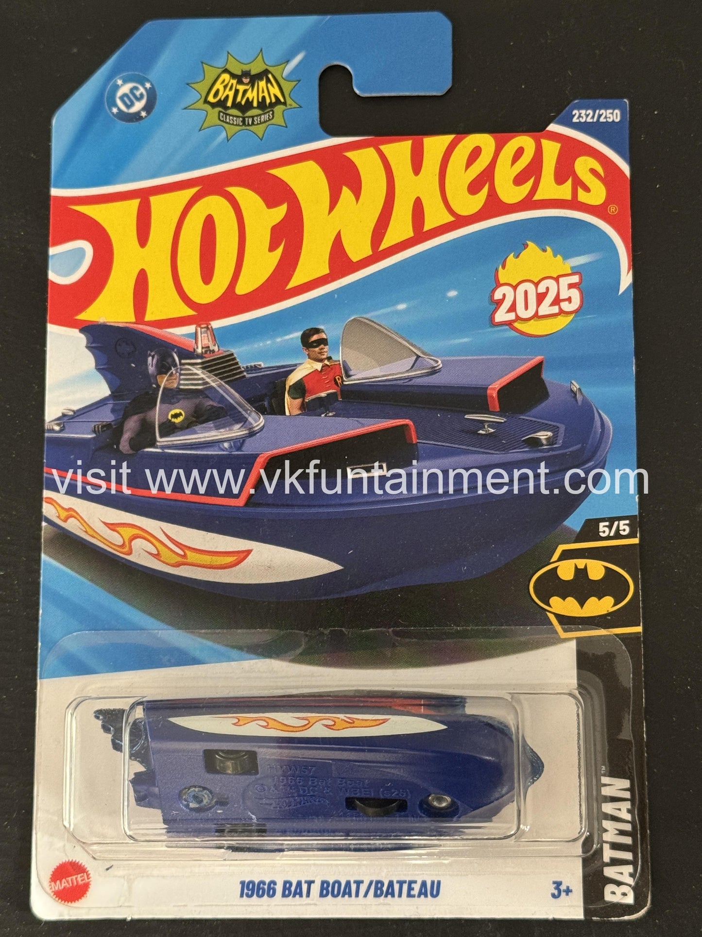 Hot Wheels 1966 BAT BOATBATEAU â€“ BLUE