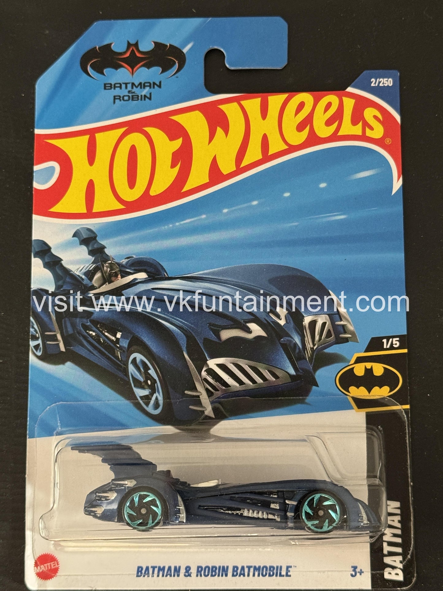 Hot Wheels BATMAN AND ROBIN BATMOBILE â€“ Blue