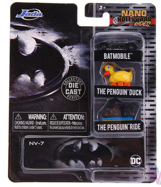 Jada Nano Hollywood Rides - Batman Returns Batmobile / The Penguin Duck / The Penguin Ride