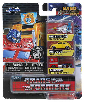 Jada Nano Hollywood Rides - Transformers - Deception / Autobot Volkswagen Beetle / Autobot