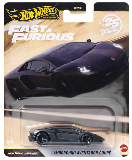 HotWheels Fast & Furious Lamborghini Aventador Coupe Imported Premium 1:64 Scale